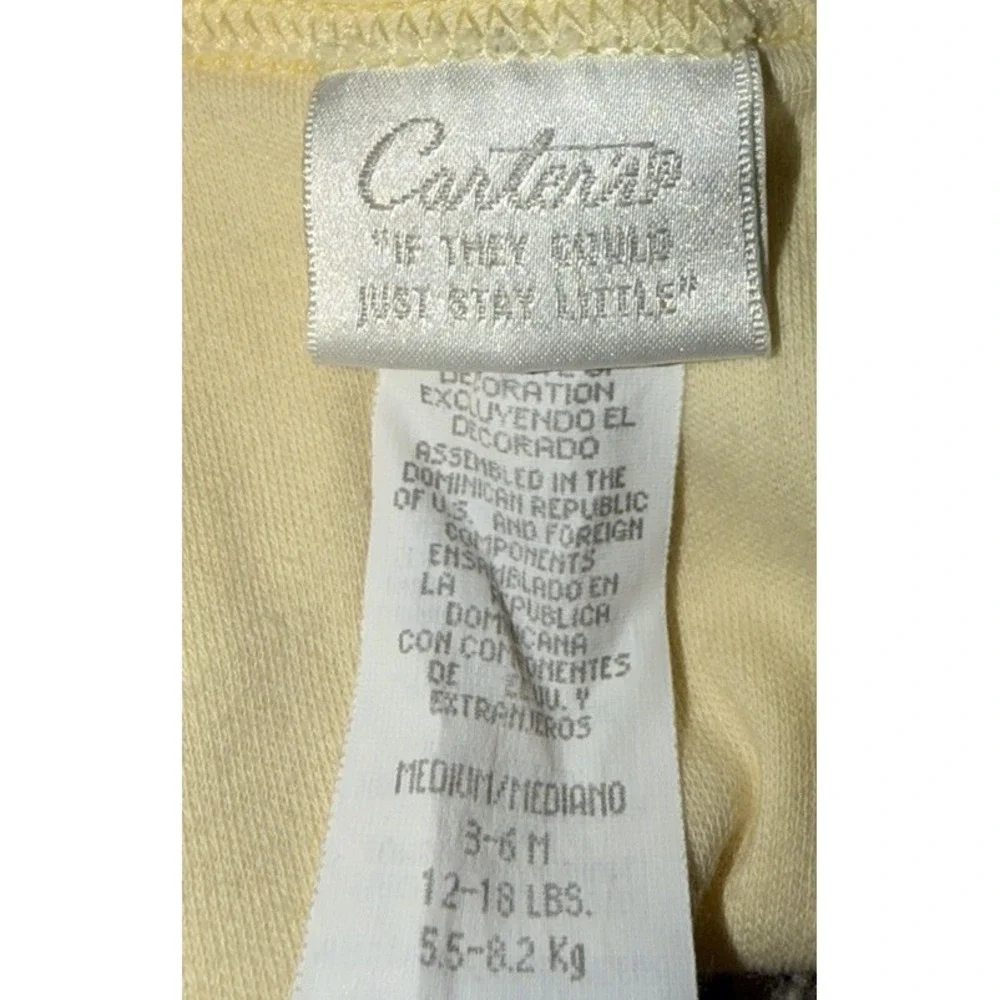 Vintage Carters John Lennon Yellow *Top Only* Animals 3-6m‎ Y2K Baby Clothes
